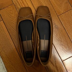 Dolce Vita Brown Square-Toe Ballet Flats